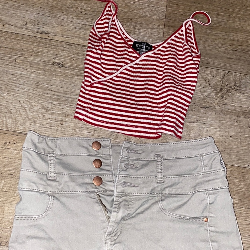 SET- Crop & skinny jeans